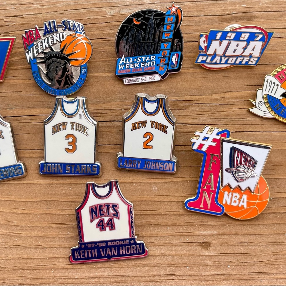 Vintage Enamel NBA Pins MINT CONDITION!